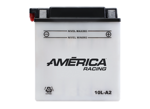 10L-A2 Batería AMÉRICA® RACING para Motocicleta, Modelo