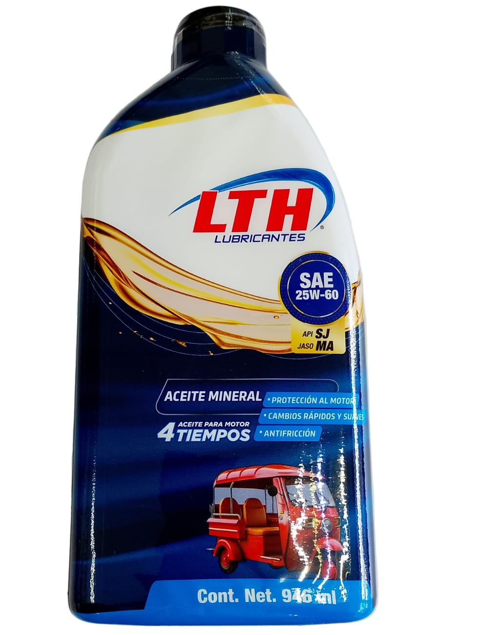 LTH ACEITE PARA MOTO 4 TIEMPOS SAE 25W60 JASO MA/SJ 1L