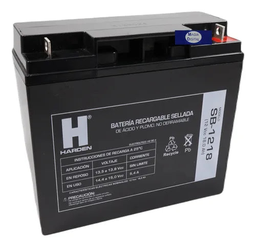SB-1218 BATERIA SELLADA RECARGABLE 12V 18AH HARDEN
