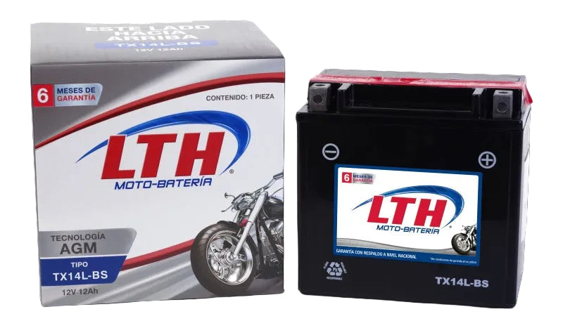 YTX14L-BS TX14L-BS BATERIA DE GEL PARA MOTO LTH