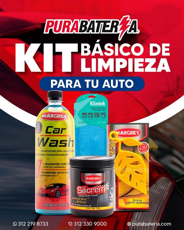 KIT BÁSICO DE LIMPIEZA PARA AUTO