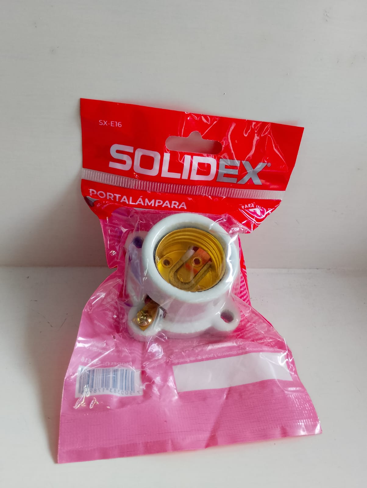 SX-E16 PORTALÁMPARA SOLIDEX