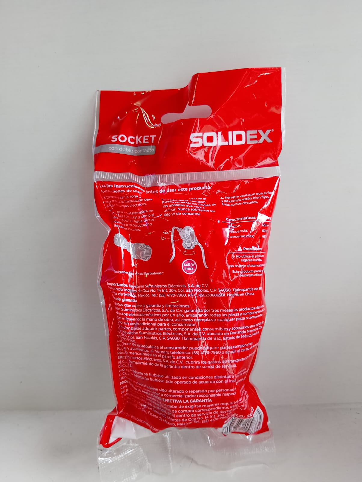 SX-E12 SOCKET CON DOBLE CONTACTO SOLIDEX
