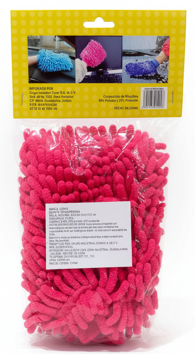 GUANTE DE MICROFIBRA VARIOS COLORES PARA AUTO