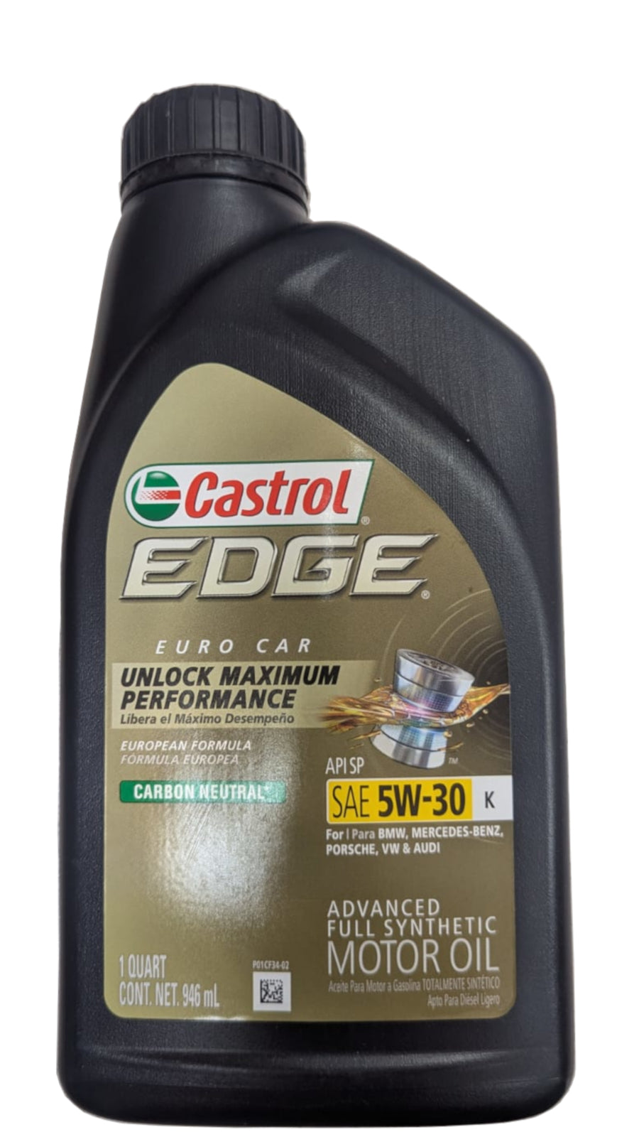 CASTROL EDGE K FULL SYNTHETIC SAE 5W30 API SP/CF LITRO