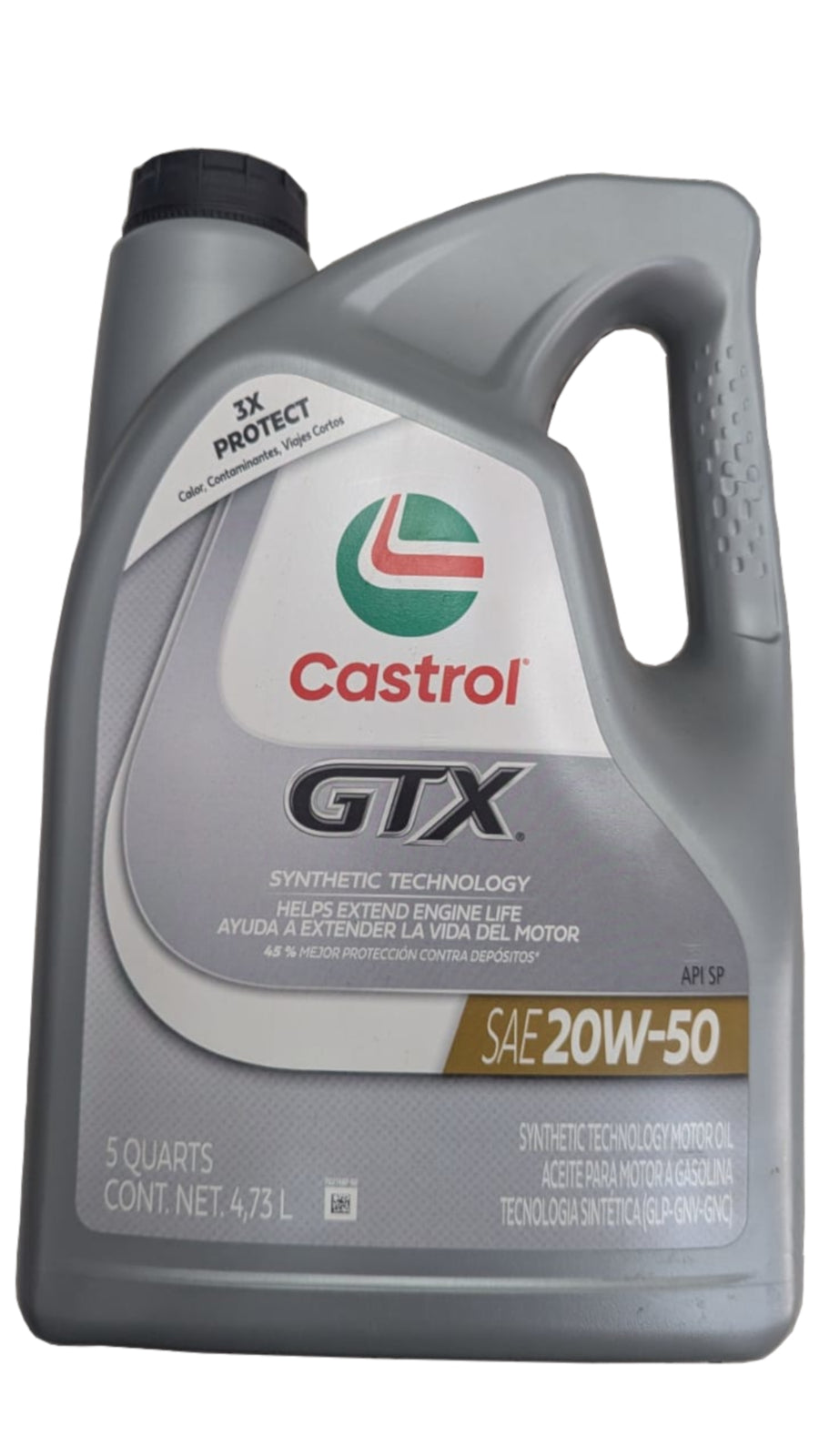 CASTROL GTXS API SP SYNTHETIC BLEND SAE 20W50 GARRAFA