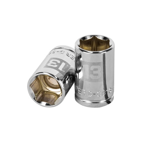 D-3813-HM DADO 13MM CORTO 6 PUNTAS 3/8" TRUPER &