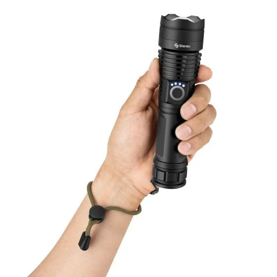 LINTERNA LED 1200 LUMENS RECARGABLE STEREN LAM-290