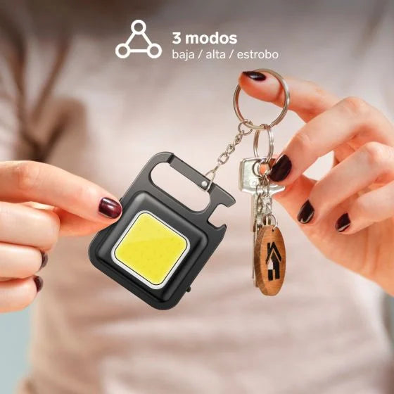 LAM-180 MINI LINTERNA LED TIPO LLAVERO RECARGABLE STEREN