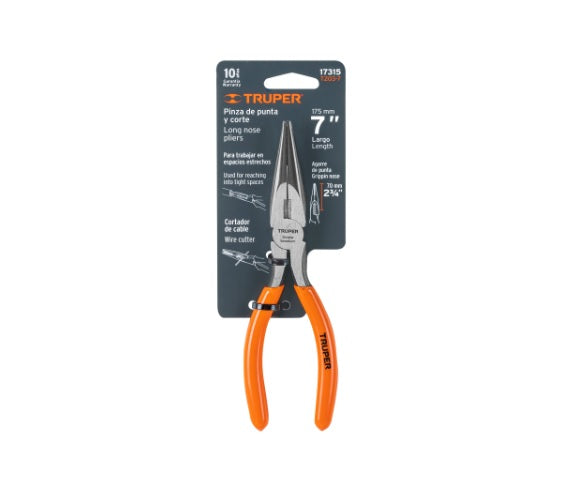T-203-7 PINZA PUNTA Y CORTE 7" TRUPER &
