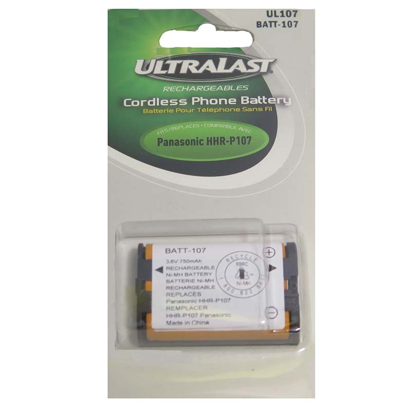 UL107 BATERIA TELEFONO INALAMBRICO 3.6V 750mAh ULTRALAST