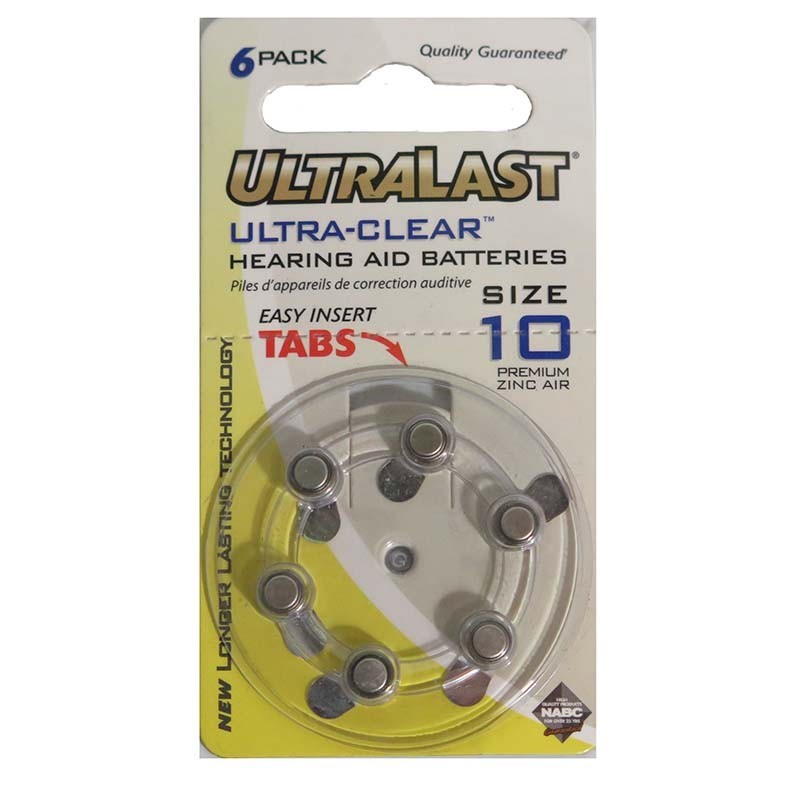 UL10HA BATERIA AUDITIVA 10 C6 ULTRALAST 1.4V