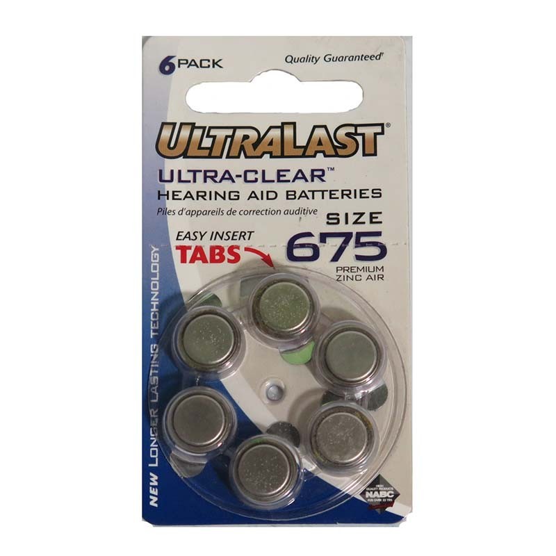UL675HA BATERIA AUDITIVA 675 C6 ULTRALAST 1.4V