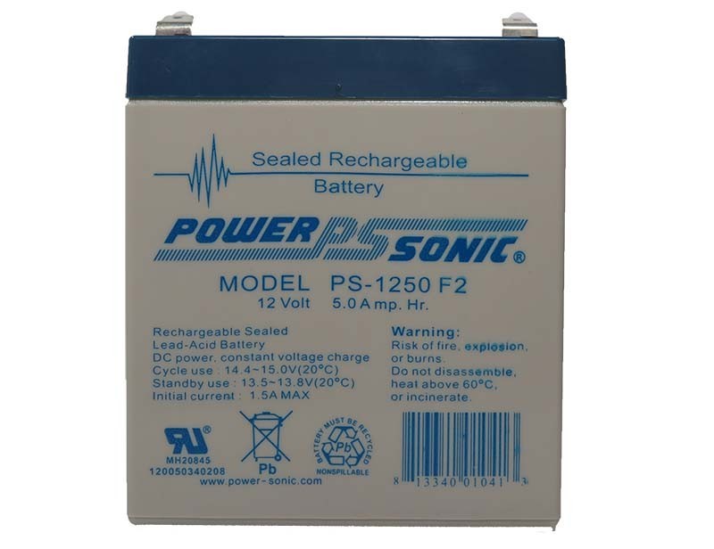 PS-1250 F2 BATERIA SELLADA POWERSONIC 12V5.0AH