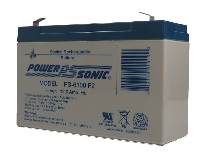 PS-6100 F2/F1 BATERIA SELLADA POWERSONIC 6V12AH