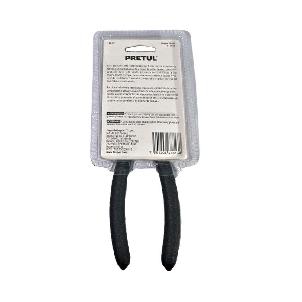 PCD-7P PINZA DE CORTE DIAGONAL 7" PRETUL