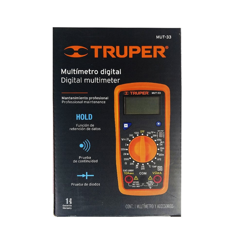 MUT-33 MULTIMETRO DIGITAL PROFESIONAL TRUPER (1)