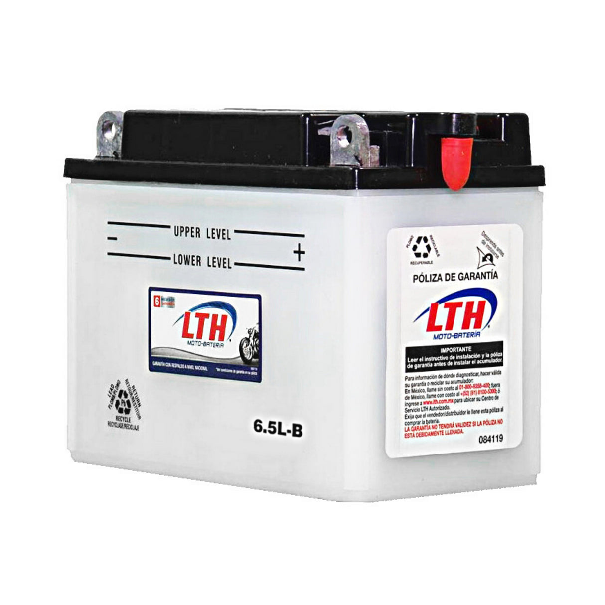 YB6.5L-B 6.5L-B BATERIA PARA MOTO LTH