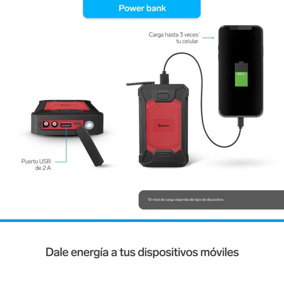 MOV-123 ARRANCADOR PARA AUTO COMPACTO Y BATERIA STEREN
