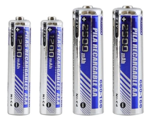 660-166 CARGADOR 4 BATERIAS AA AAA 9V 2AA Y 2AAA INCLUIDAS RADOX