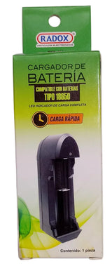 660-191 CARGADOR 1 BATERIA 18650 RADOX