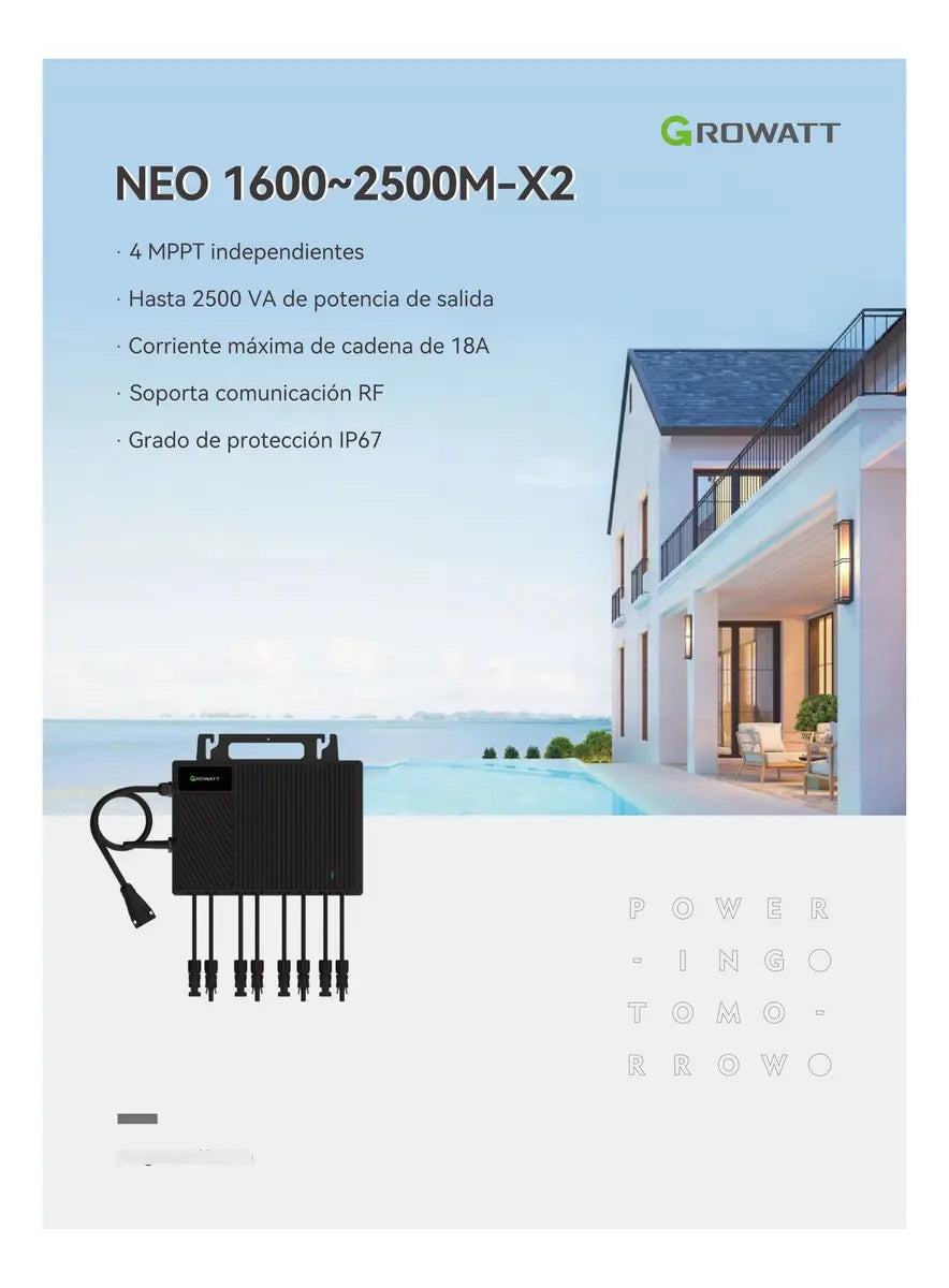MICROINVERSOR GROWATT NEO 2500M-X2