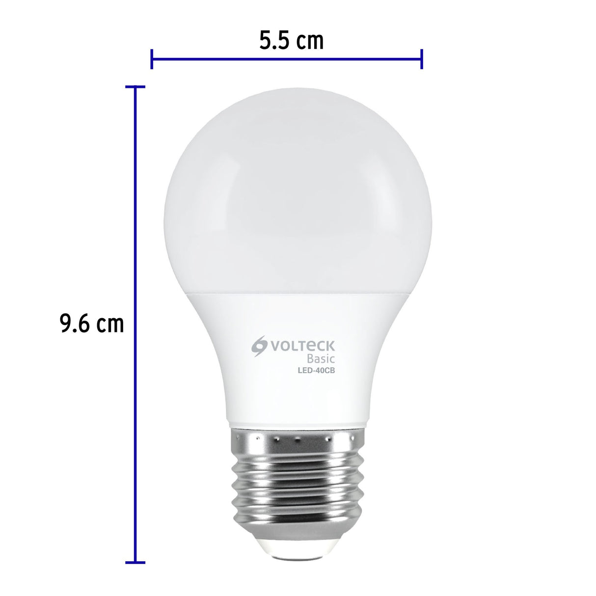 LED-40CB FOCO LED LUZ CALIDA 6W VOLTECK BASIC