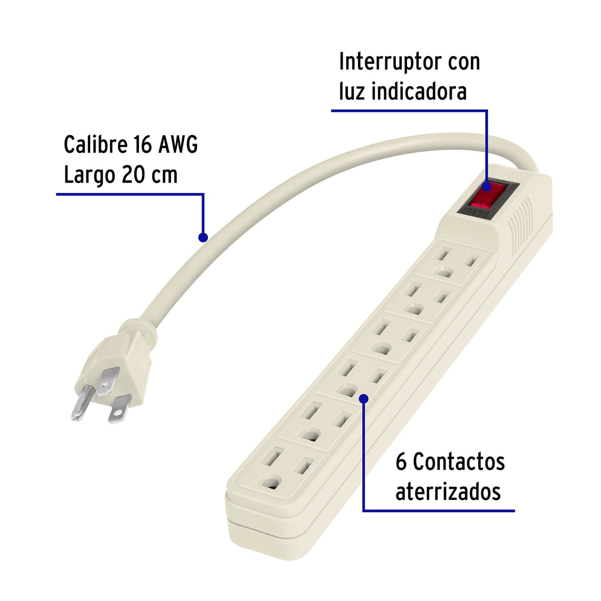 MUL-6E MULTICONTACTO 6 ENT CAL16 VOLTECK (6)