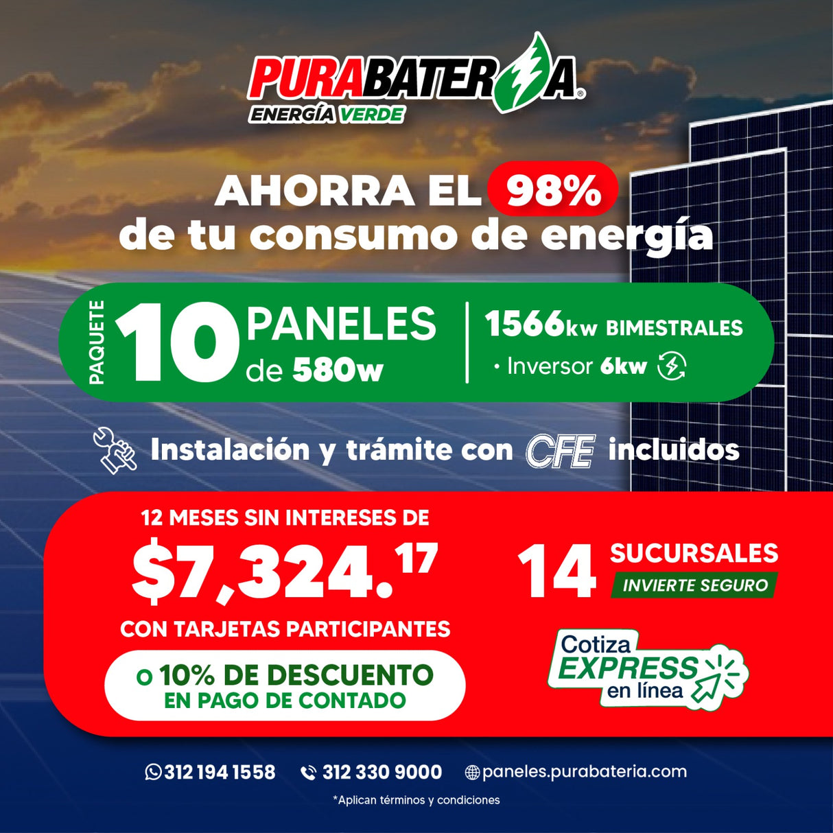 Paquete paneles solares 4