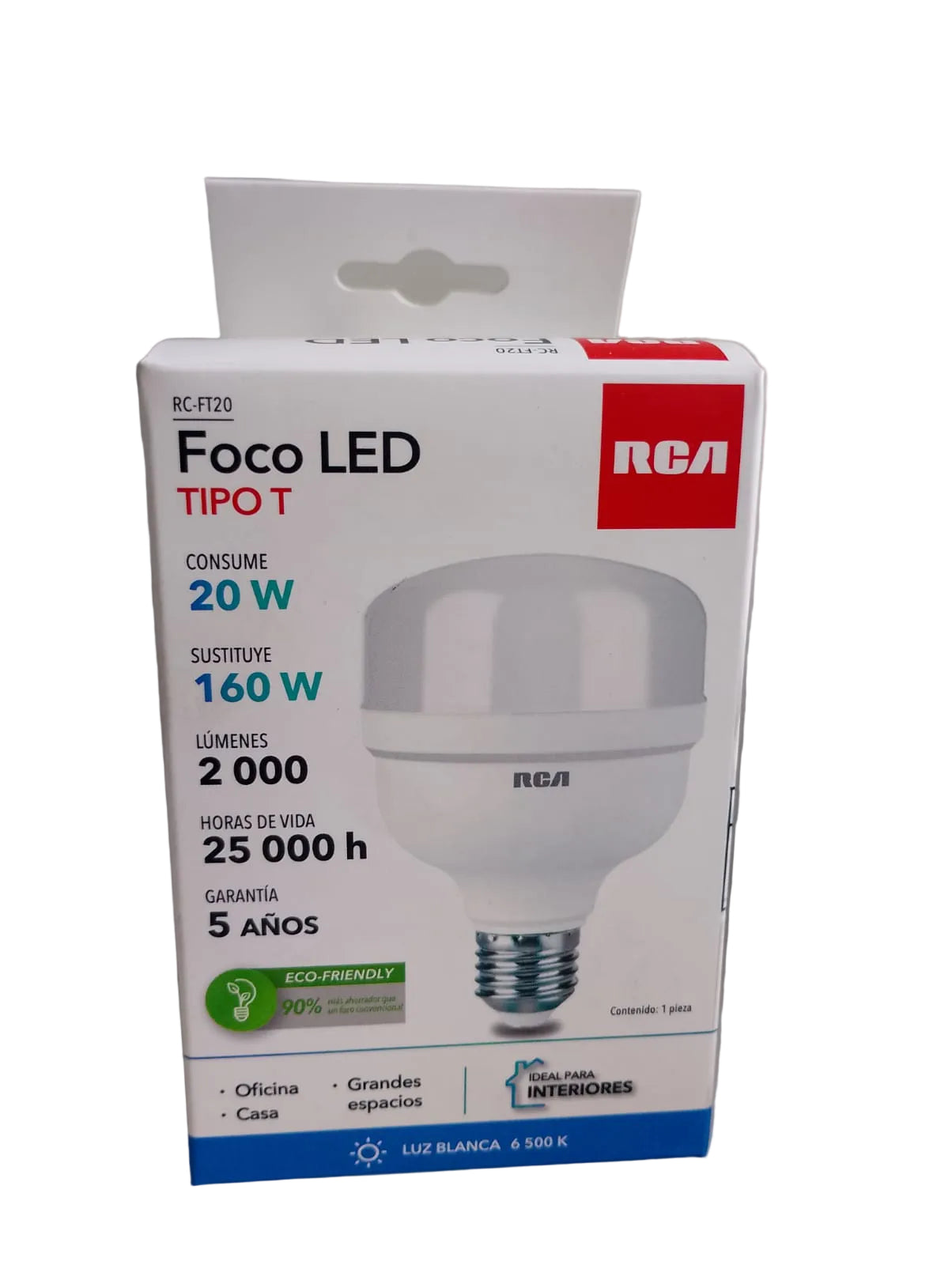 RC-FT20 FOCO LED TIPO T 20W RCA