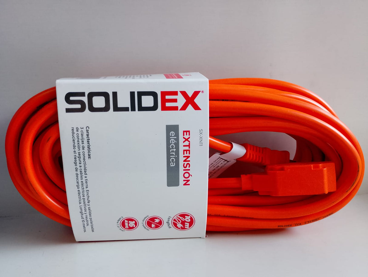 SX-XN11 EXTENSIÓN ELECTRICA NARANJA 10M SOLIDEX