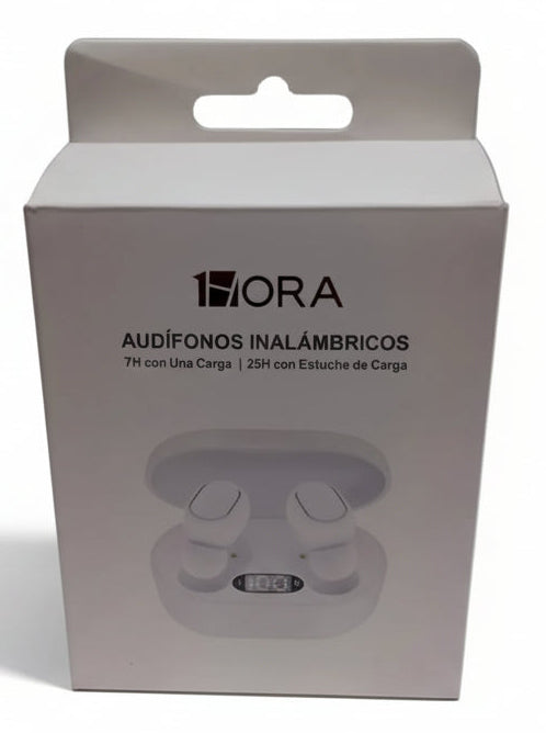 AUT114 AUDIFONOS INALAMBRICOS TWS 1HORA