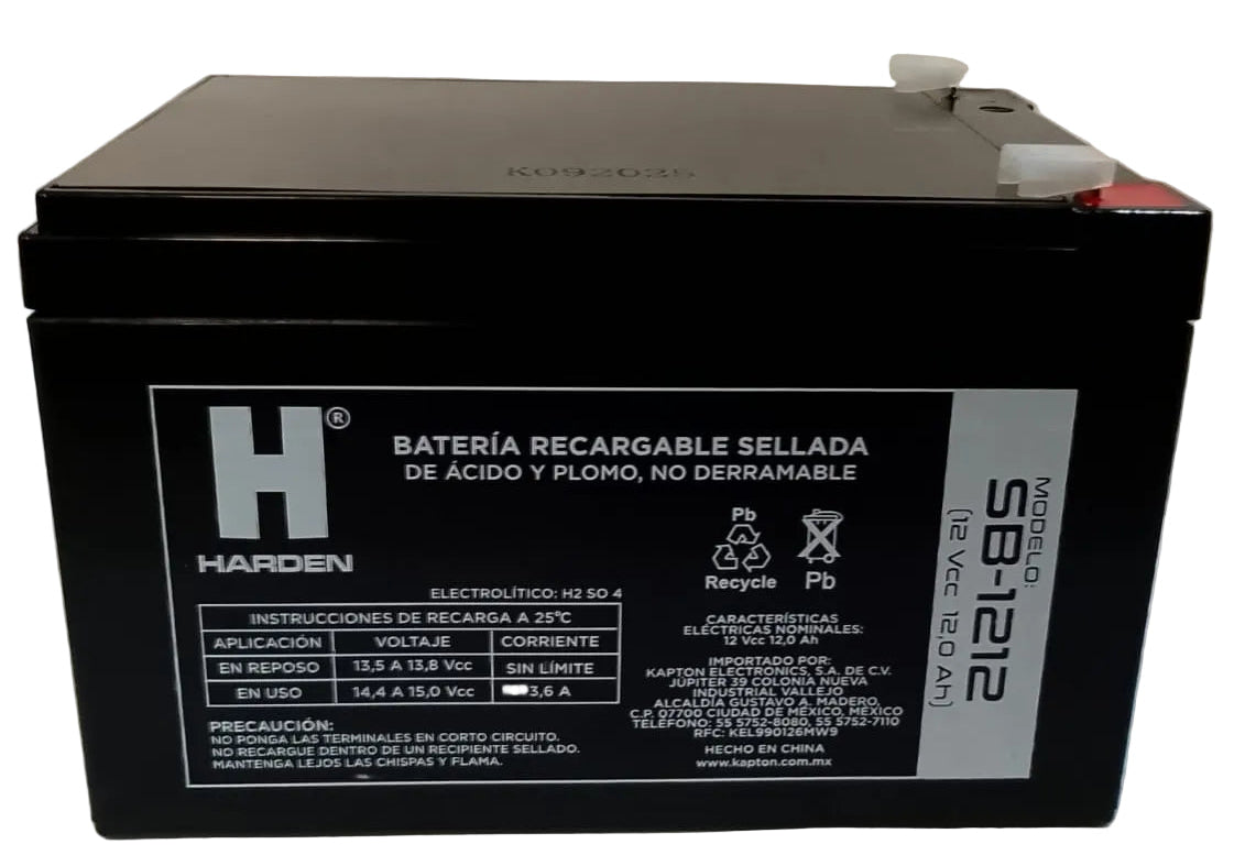 SB-1212 BATERIA SELLADA RECARGABLE 12V12AH HARDEN
