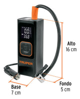 COMP-151 INFLADOR DE AIRE INALAMBRICO PORTATIL 150PSI TRUPER COMP-15I