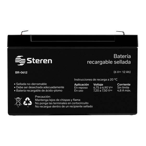 BR-0612 BATERIA SELLADA 6 VOLT