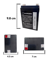 SB-12026 BATERIA SELLADA RECARGABLE HARDEN 12V 2.6HA