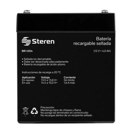 BR-1204 BATERIA SELLADA 12V4AH STEREN