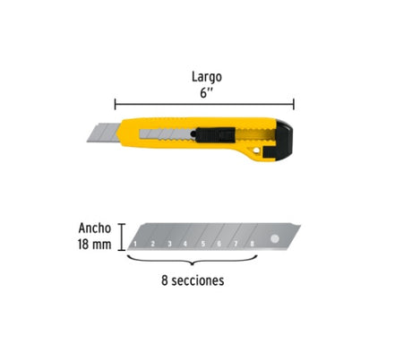 CUT-6PB CUTER 6" PRETUL EN BLISTER (12)