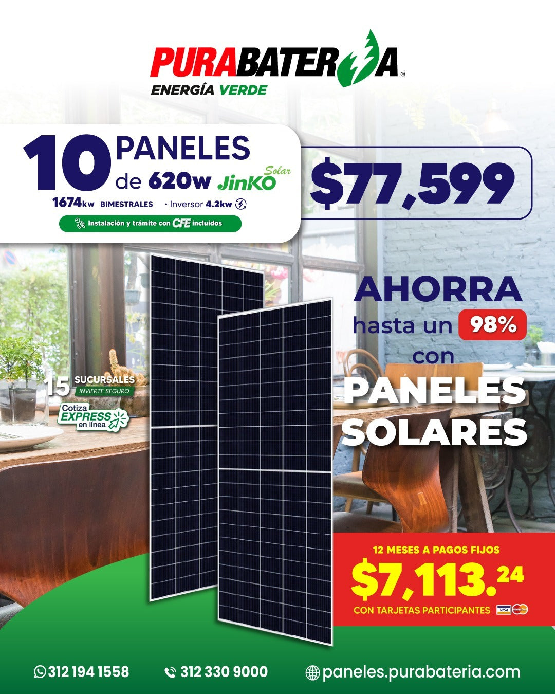 Paquete 10 Paneles Solares