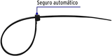 CIN-1815N CINCHO 15CM NEGRO 100 PZAS VOLTECK (10)