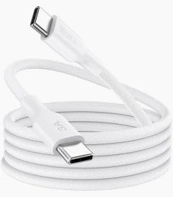 CAB252B CABLE BLANCO TIPO C A TIPO C 3A 1M 1HORA