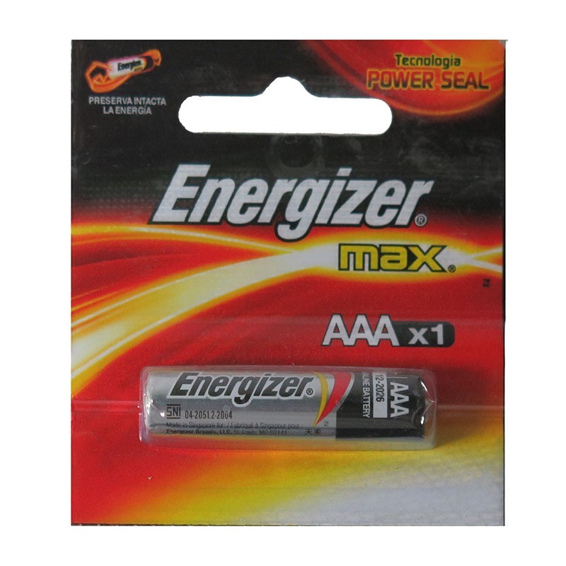 Batería AAA alcalino Energizer 1.5 V