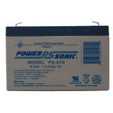 PS-670 F1 BATERIA SELLADA POWERSONIC 6V7AH