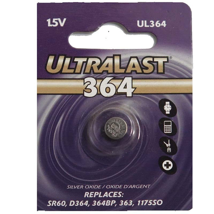 UL364 SR60  PILA DE BOTON ULTRALAST 1.5V