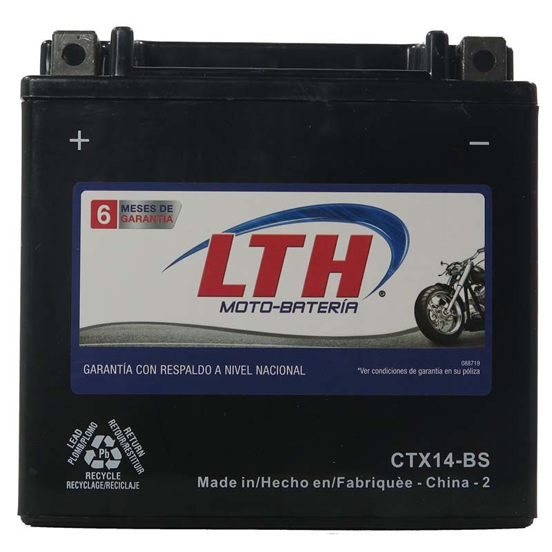 YTX14-BS CTX14-BS BATERIA DE GEL PARA MOTO LTH