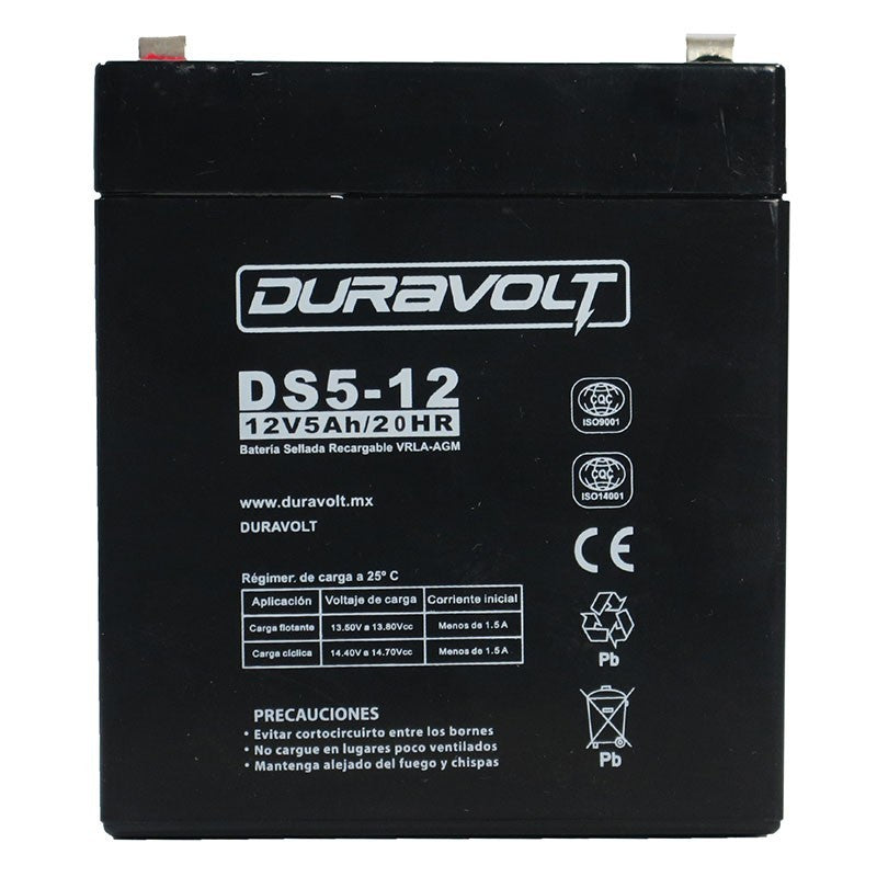 DS12-5 BATERIA SELLADA DURAVOLT 12V5AH