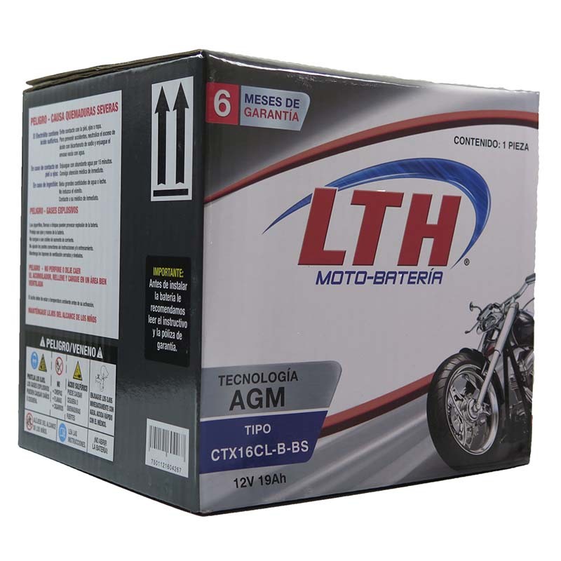 YTX16CL-B-BS TX16CL-B-BS BATERIA DE GEL PARA MOTO LTH