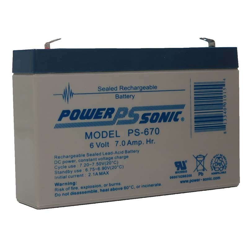 PS-670 F1 BATERIA SELLADA POWERSONIC 6V7AH