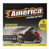 YTX14-BS CTX14-BS AMERICA BATERIA PARA MOTO