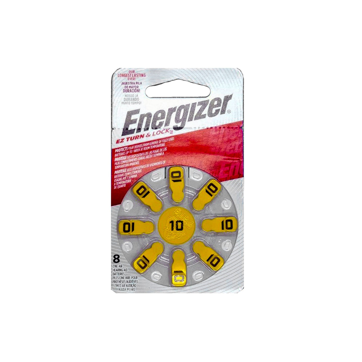 ENA10-8 BATERIA AUDITIVA 10 C8 ENERGIZER 1.4V AZ10E-8